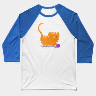 Cat with a ball of wool Baseball T-Shirt